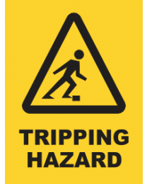 Tripping Hazard Sign