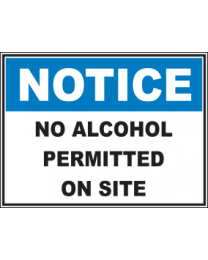 Alcohol Permitted On Site Sign
