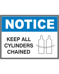 Keep All Cylinders Chained Sign