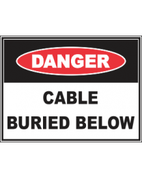 Cable Buried Below Sign