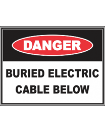 Buried Electric Cable Sign