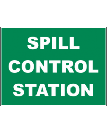 Spill Control Station Sign