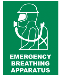 Emergency Breathing Apparatus Sign