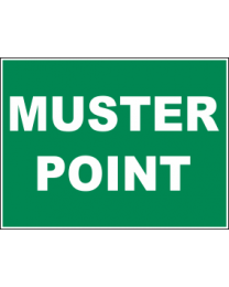 Muster Point Sign