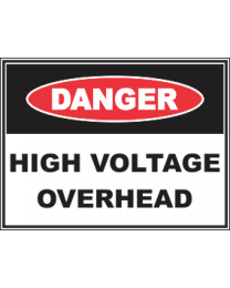 High Voltage Overhead Sign