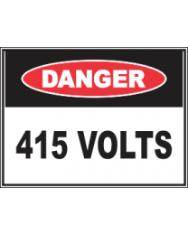 415 Volts Sign