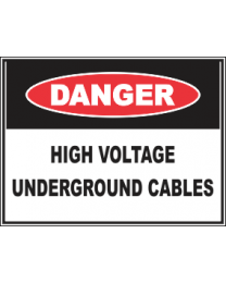 High Voltage Underground Cables Sign