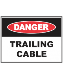 Trailing Cable Sign