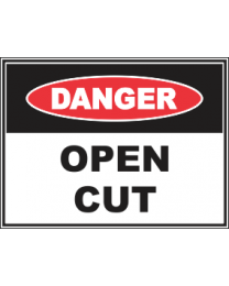 Open Cut Sign