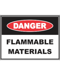 Flammable  Material Sign