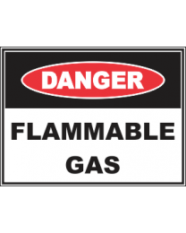 Flammable Gas Sign