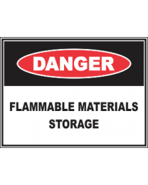 Flammable Materials Storage Sign