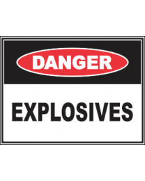 Explosives Sign