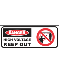 High Voltage Keep Out Sign