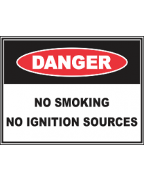 No Smoking No Ignition Sources Sign