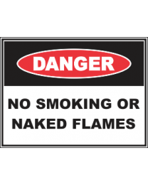 No Smoking Or Naked Flames Sign