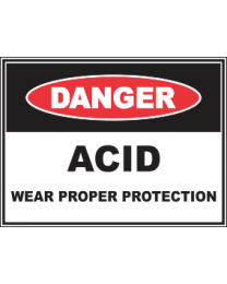 Acid Wear Proper Protection Sign