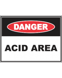 Acid Area Sign