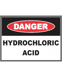 Hydrochloric Acid Sign