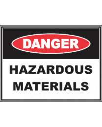 Hazardous Materials Sign