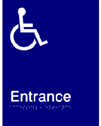 Disabled Entrance Sign