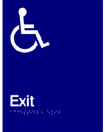 Disabled Exit Sign