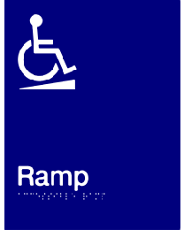 Disabled Ramp Sign