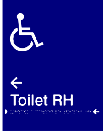 Disabled Toilet RH Sign
