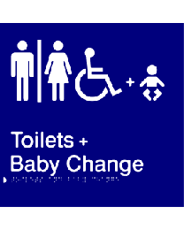 Toilets + Baby Change Sign