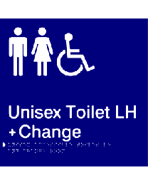 Unisex Toilets LH + Change Sign