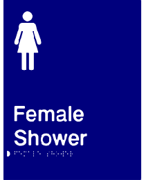 Female Shower Sign