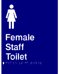 Female Staff Toilet Sign