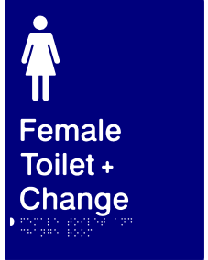 Female Toilet + Changeroom Sign
