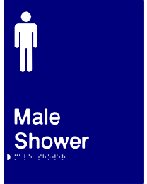 Male Shower Sign