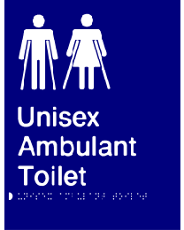 Unisex Ambulant Toilet Sign