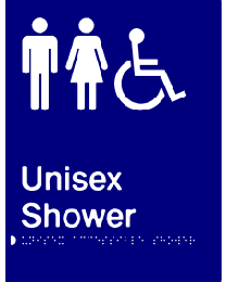 Unisex Shower Sign