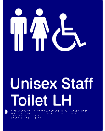 Unisex Staff Toilet LH Sign