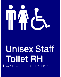 Unisex Staff Toilet RH Sign
