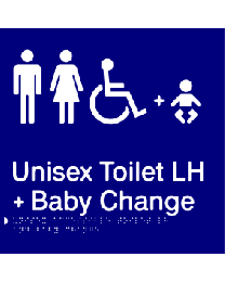 Unisex Toilet LH + Baby Change Sign