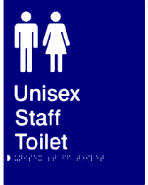 Unisex Staff Toilet Sign