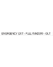 Emergency Exit-Pull Window-Out