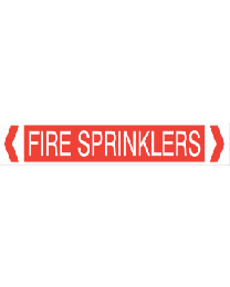 Fire Sprinklers Pipe Markers
