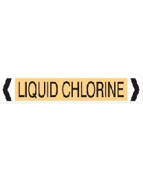 Liquid Chlorine Pipe Markers 