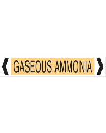 Gaseous Ammonia Pipe Markers