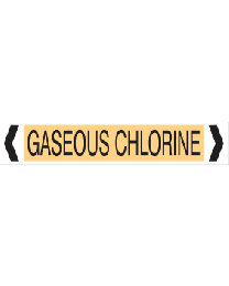 Gaseous Chlorine Pipe Markers