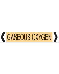 Gaseous Oxygen Pipe Markers