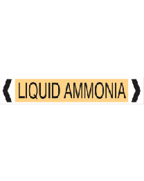 Liquid Ammonia Pipe Markers