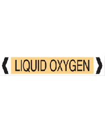 Liquid Oxygen Pipe Markers