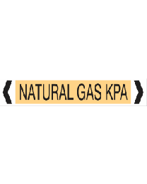 Natural Gas KPA Pipe markers