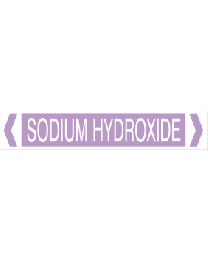 Sodium Hydroxide Pipe Markers